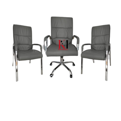 Ensemble Fauteuil ERGONOMIQUE GRIS Réf A0942