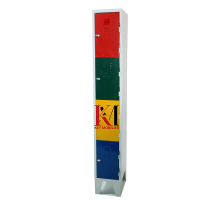 vestiaire métallique 4 portes a fermeture cadenas Réf A0130