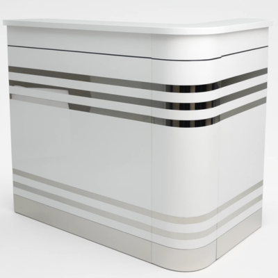 COMPTOIR RECEPTION AVEC CAISSON FIXE   Réf A0167