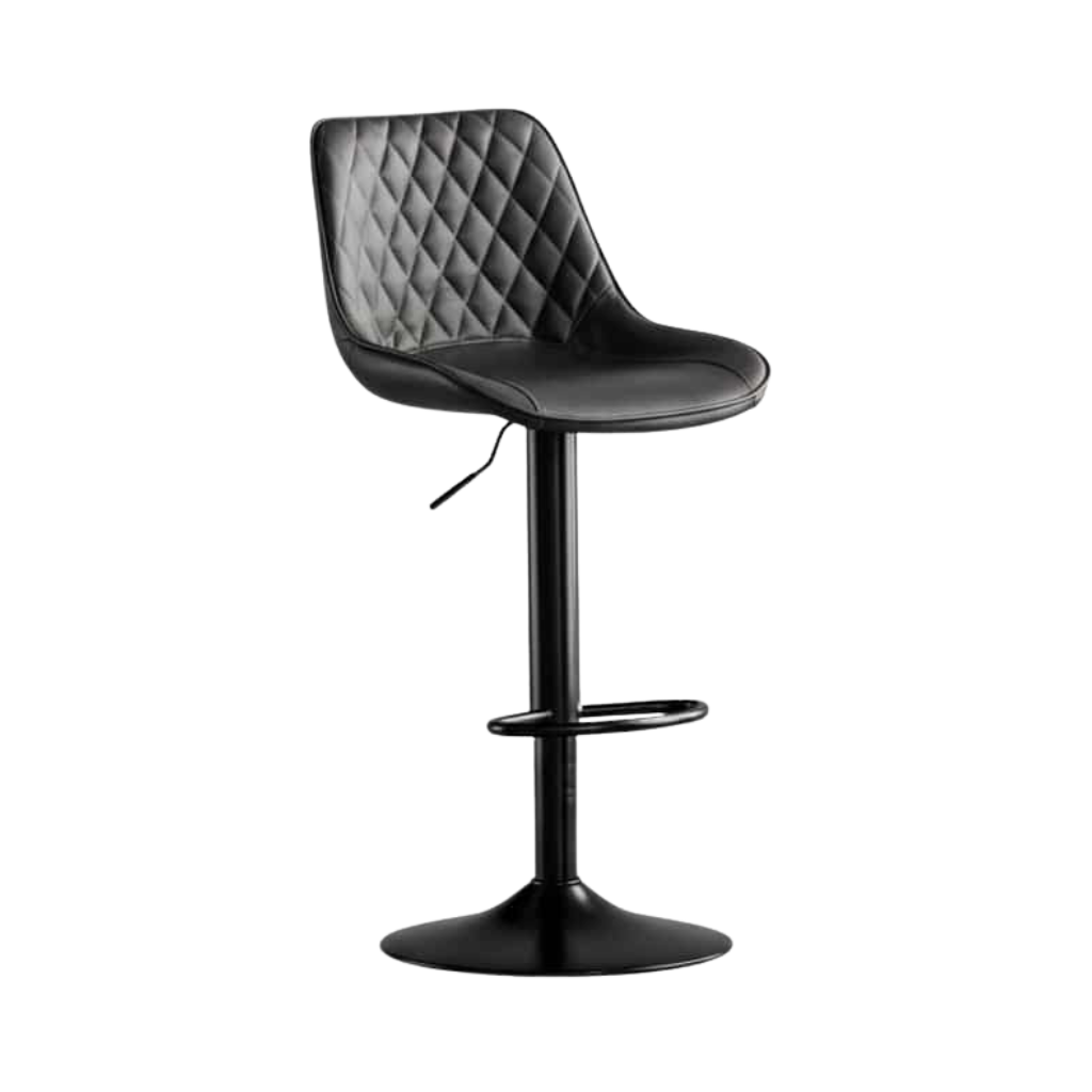 Tabouret de bar  Noir en Similicuir Réf A0831