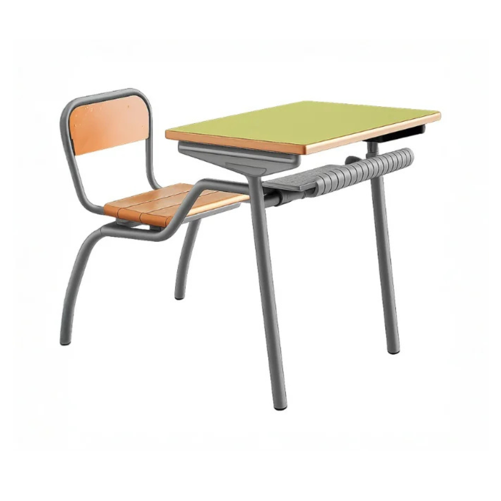 Pupitre Scolaire Individuelle Avec Casier Perforé Réf A0027